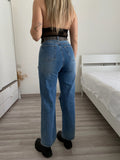 Jeans con strappi wide leg - R.a. Boutique 