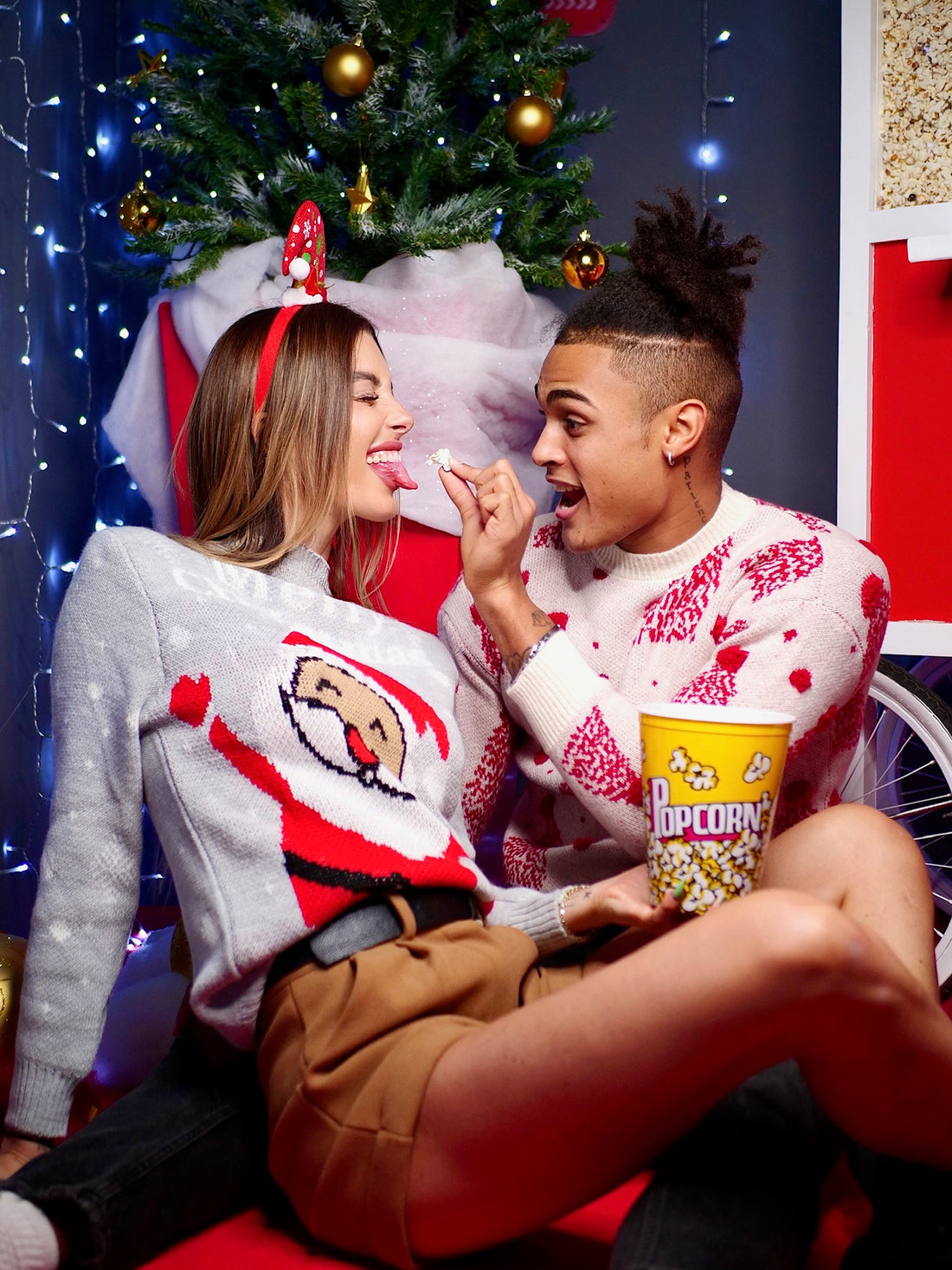 Maglioncino grigio babbo natale - R.a. Boutique 