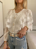 Camicia in pizzo bianca - R.a. Boutique 