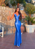 Abito a sirena blu elettrico - R.a. Boutique 