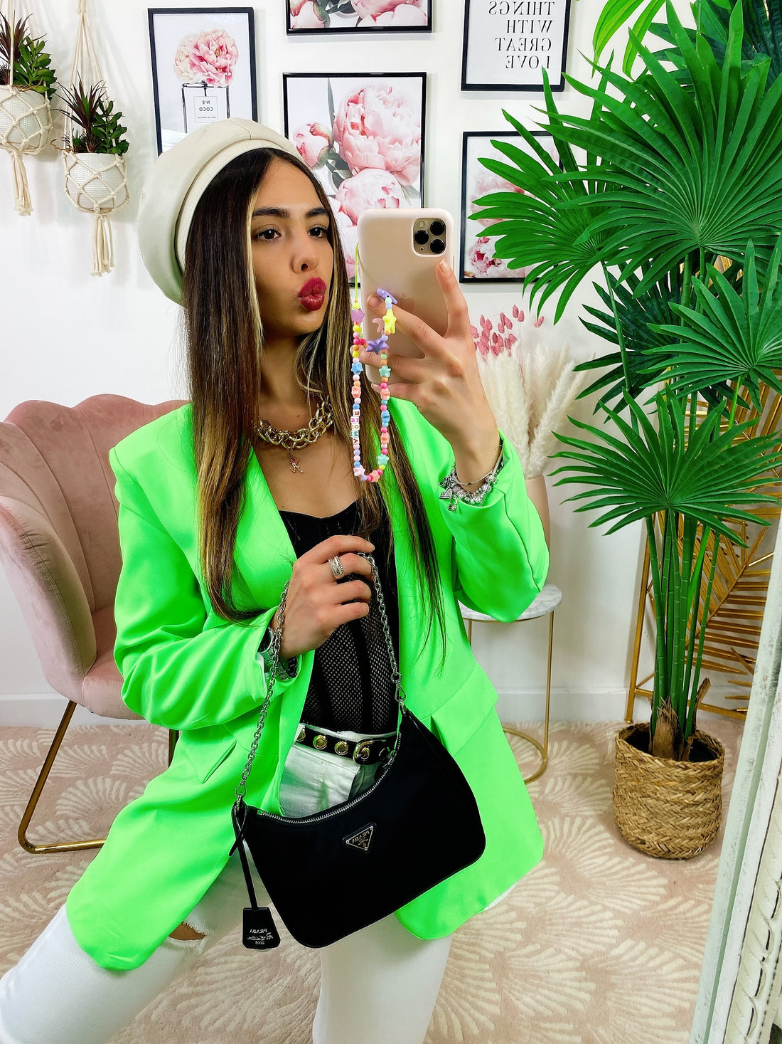 Giacca fluo verde - R.a. Boutique 