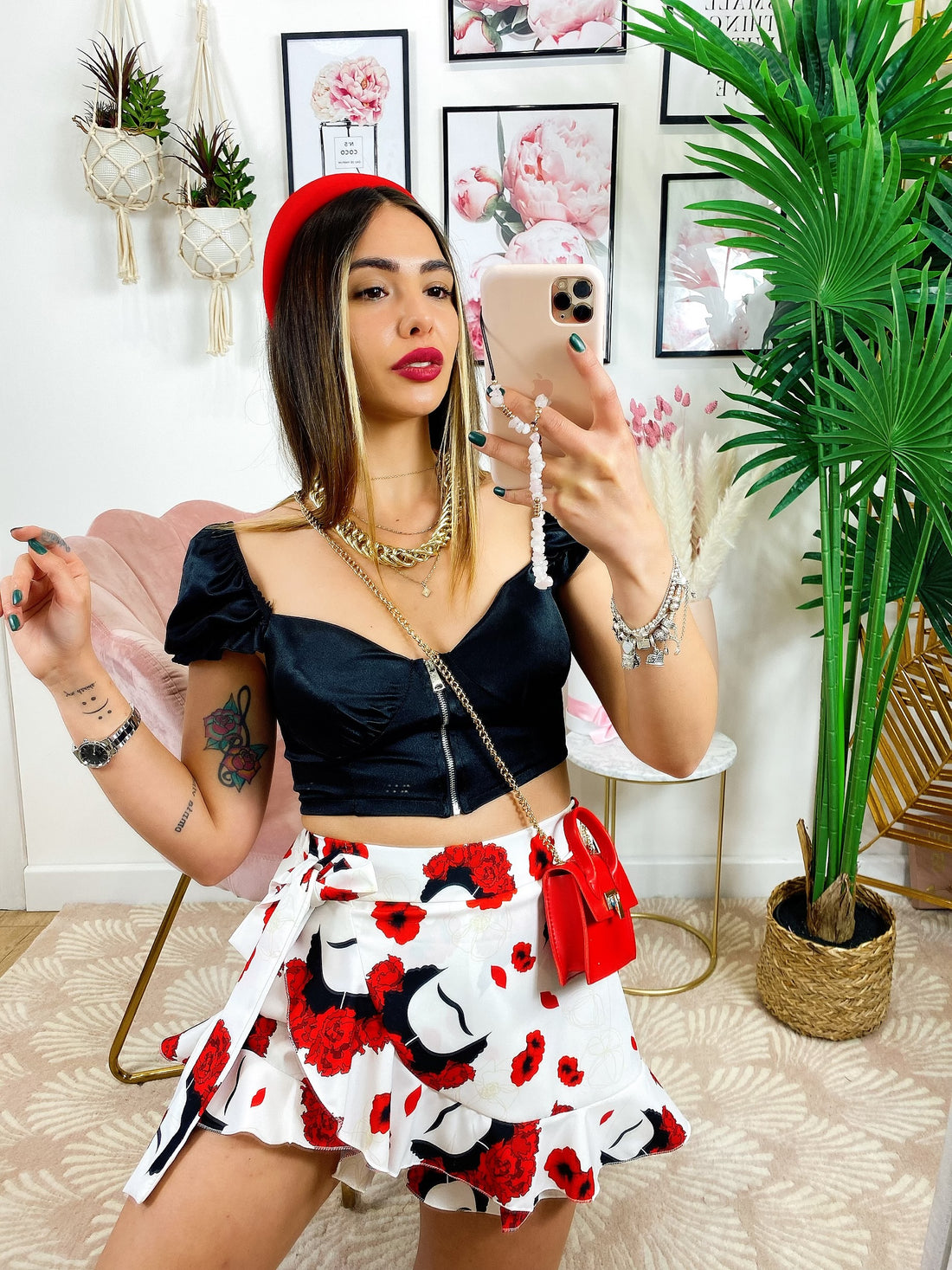 Top in raso con zip - R.a. Boutique 