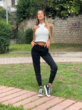 Top con incrocio sul collo bianco - R.a. Boutique 