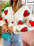 Cardigan con fragole top quality - R.a. Boutique 