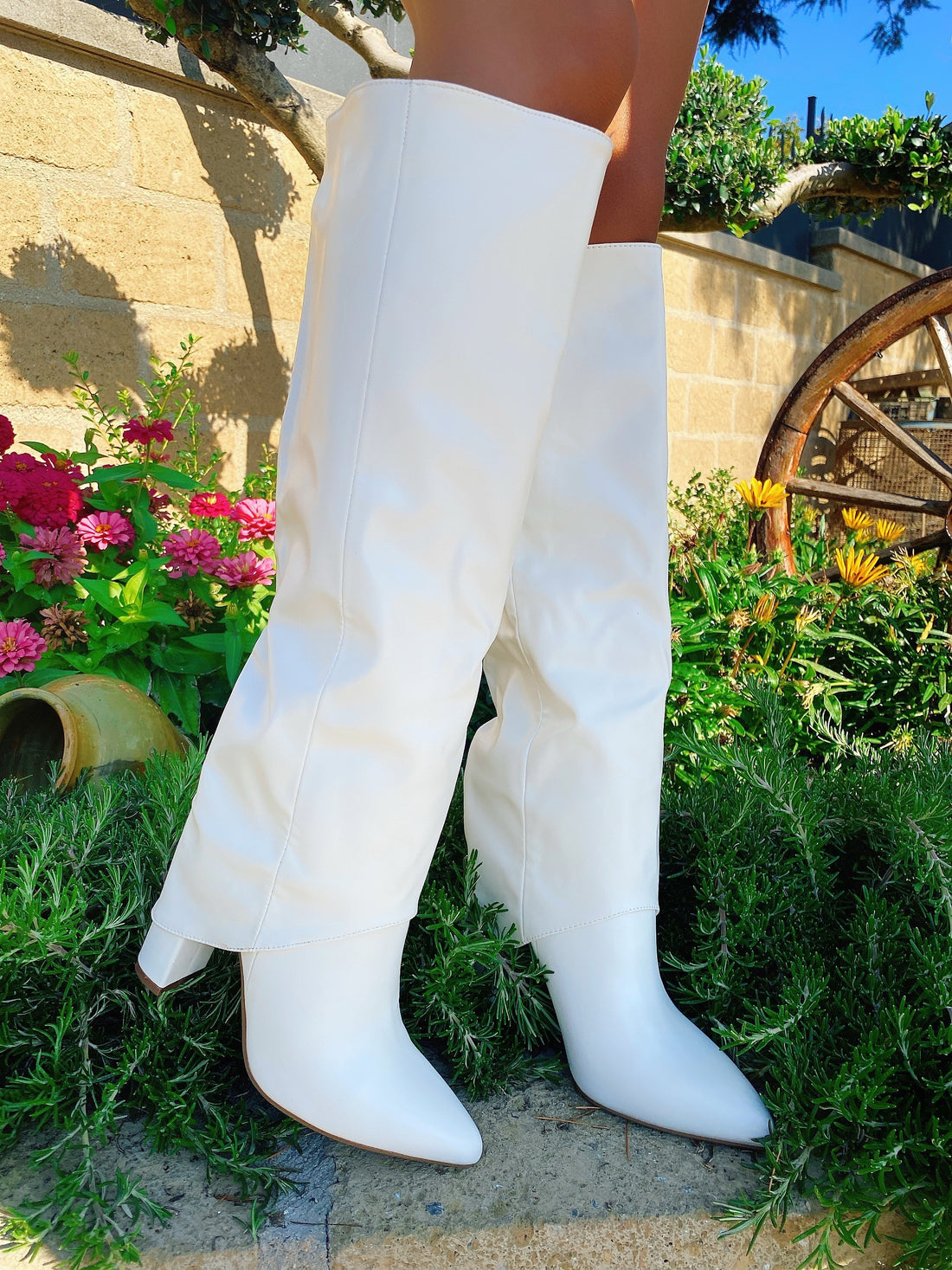 Stivale alto white blogger - R.a. Boutique 