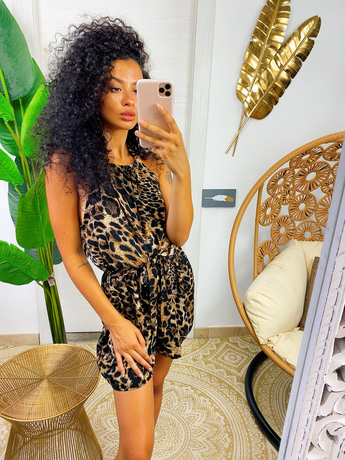 Tutina maculata con cinturina - R.a. Boutique 