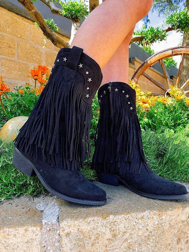 Texano con frange e stelle - R.a. Boutique 