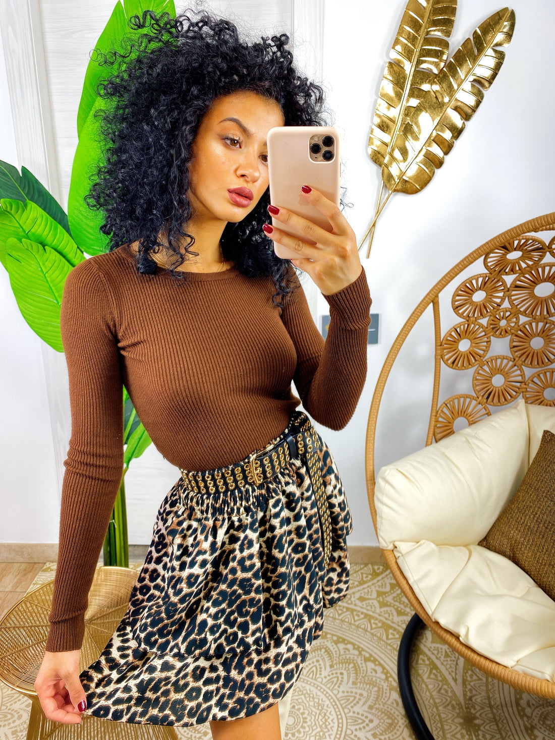 Maglioncino easy Marrone - R.a. Boutique 