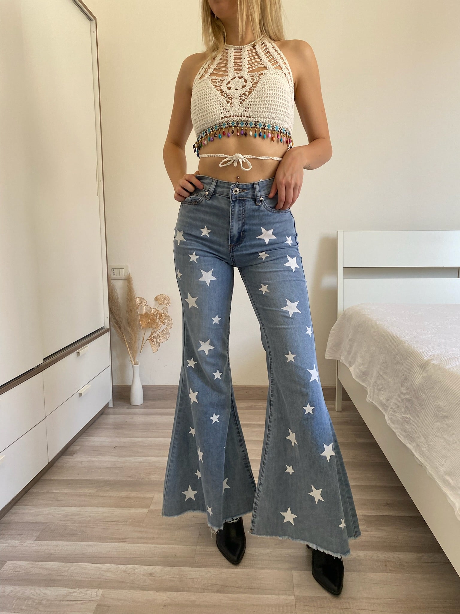 Top crochet con ciondoli - R.a. Boutique 