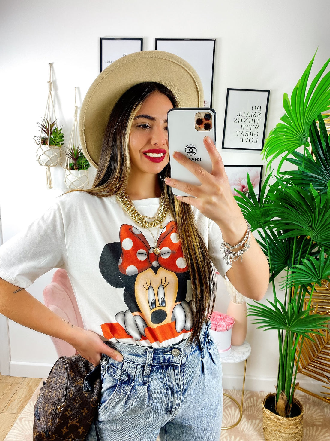 T-shirt con stampa topolina - R.a. Boutique 