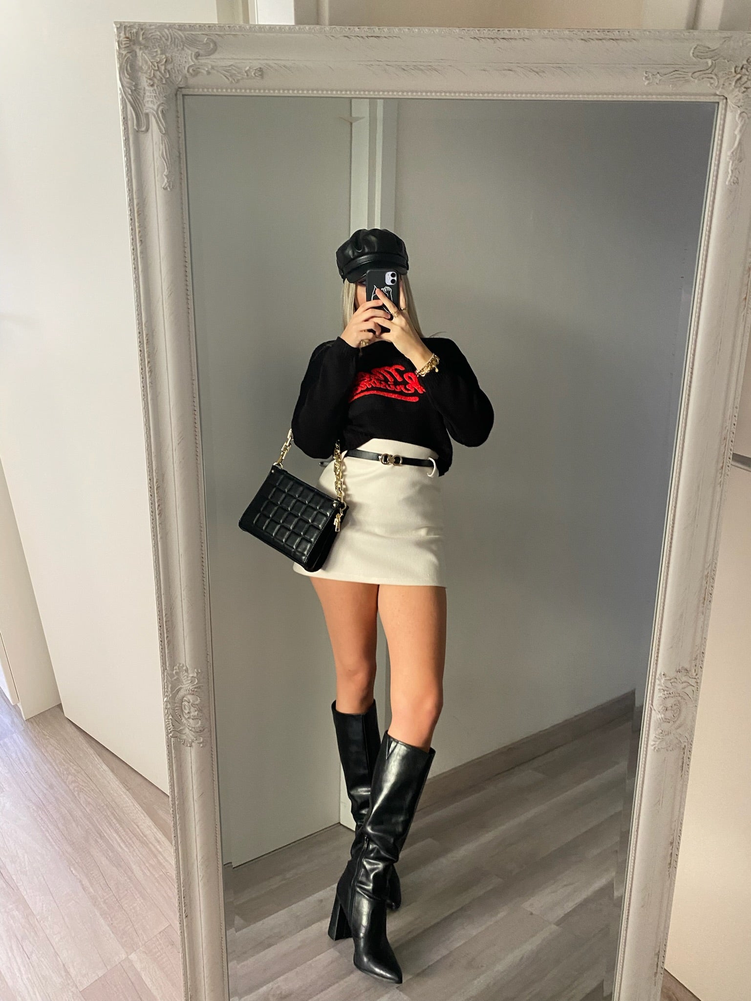 Maglione Merry Christmas nero - R.a. Boutique 