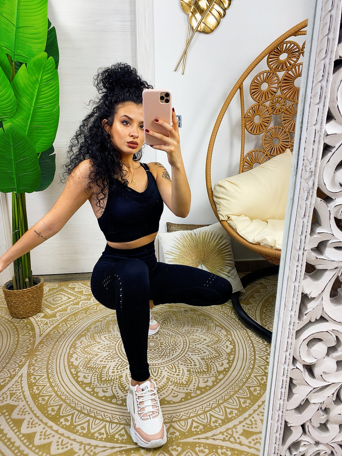 Set tuta sportiva colours nera - R.a. Boutique 