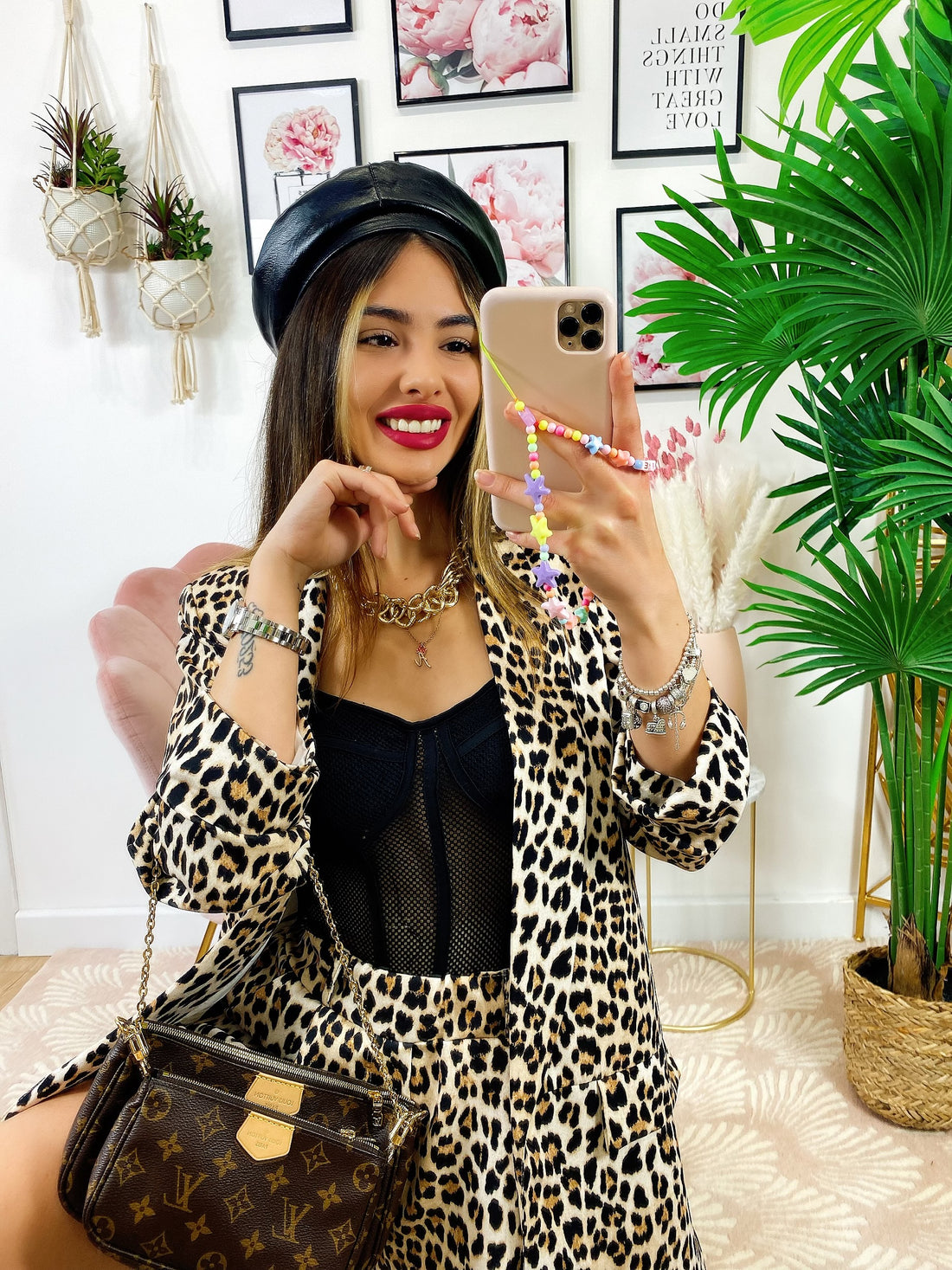 Completo Giacca e short maculato base Beige - R.a. Boutique 