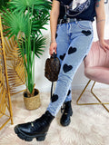 Jeans con cuori grandi - R.a. Boutique 