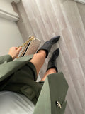 Completo giacca con bottoni e short verde militare - R.a. Boutique 