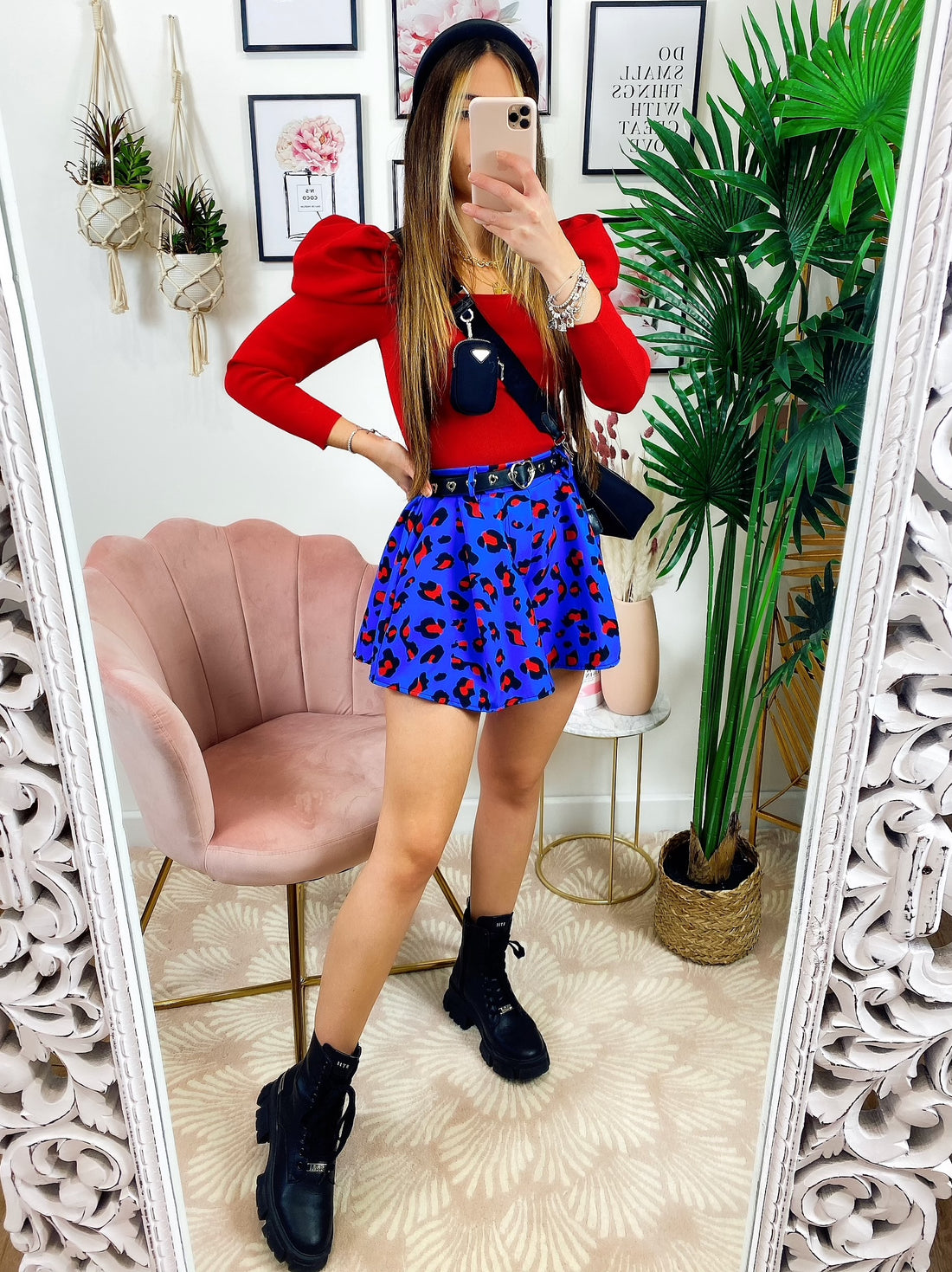 Short maculato blu - R.a. Boutique 