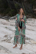Kimono animalier verde - R.a. Boutique 