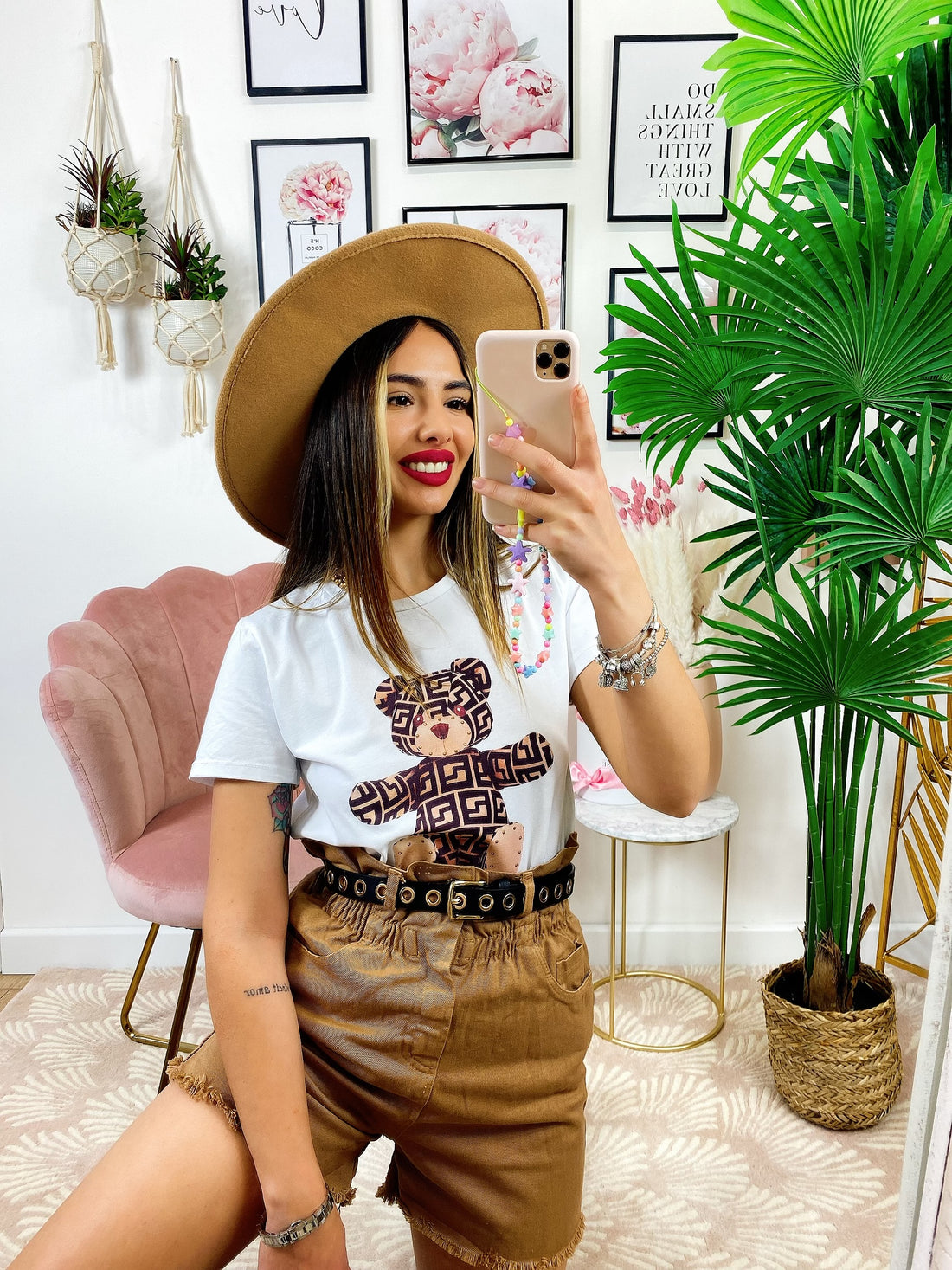 T-shirt con stampa Teddy - R.a. Boutique 