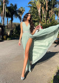 Abito in tulle verde pastello - R.a. Boutique 