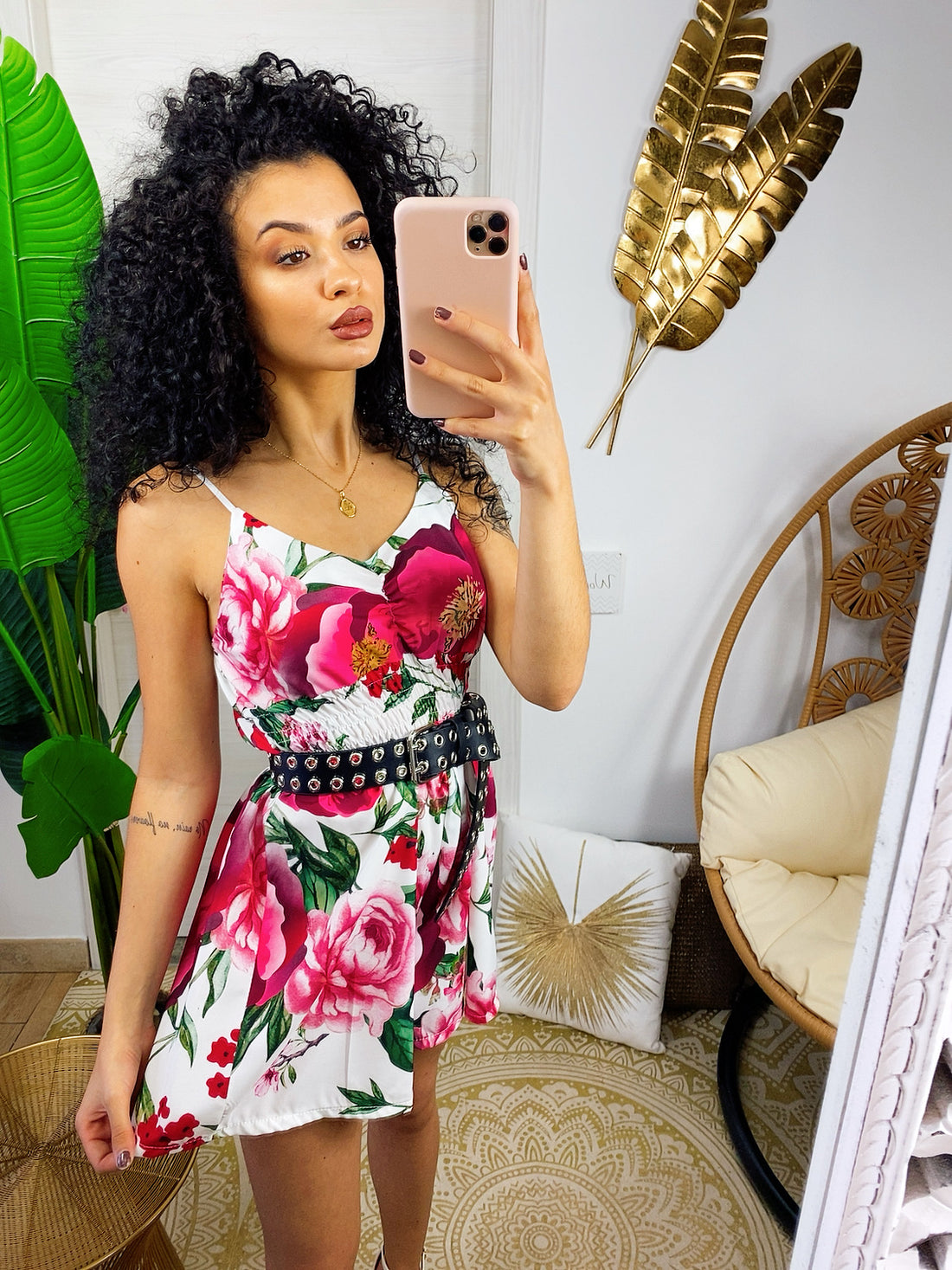 Tutina con stampa a fiori - R.a. Boutique 