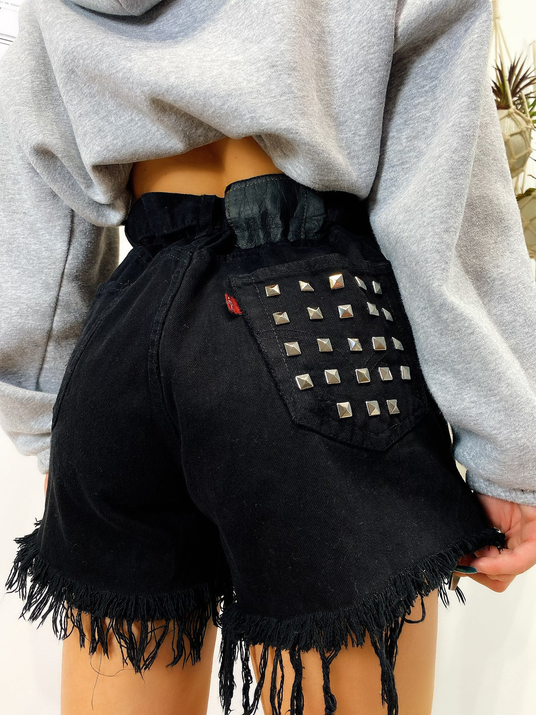 Short Levi’s Vintage con Borchie Nero - R.a. Boutique 