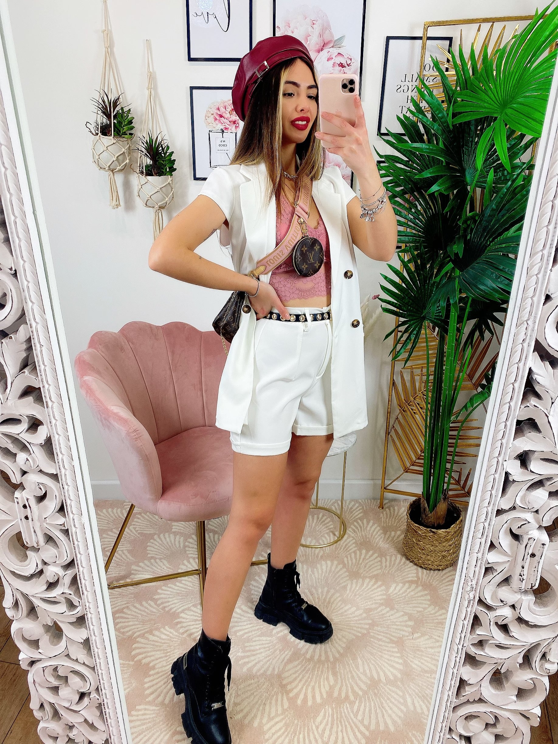 Completo Short e Smanicato Bianco - R.a. Boutique 