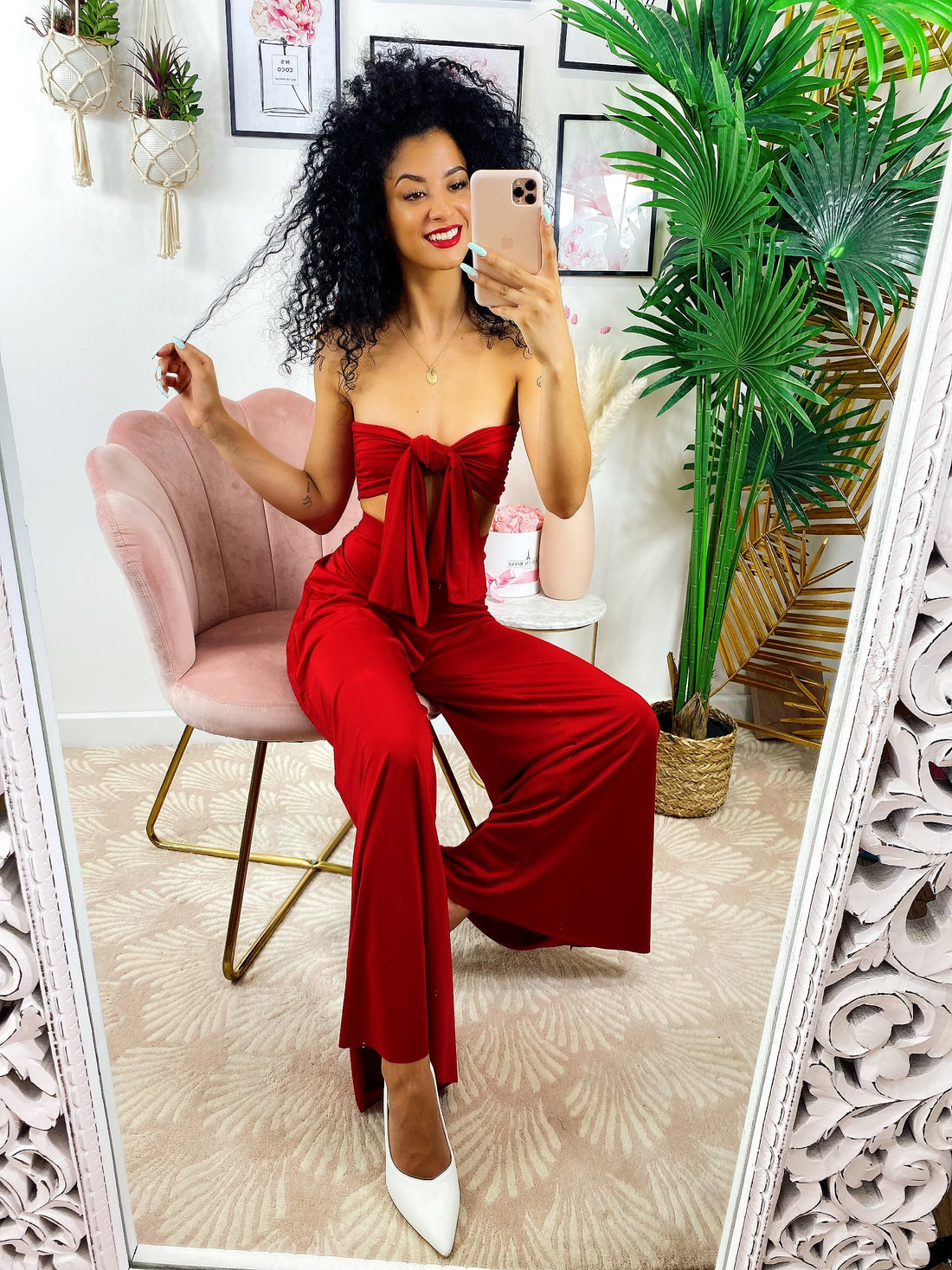 Completo Pantalone e Top con fiocco - R.a. Boutique 