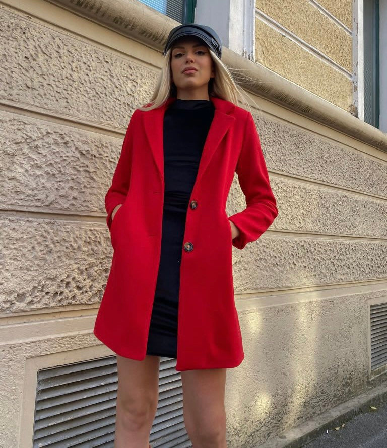 Cappotto autumn Rosso - R.a. Boutique 