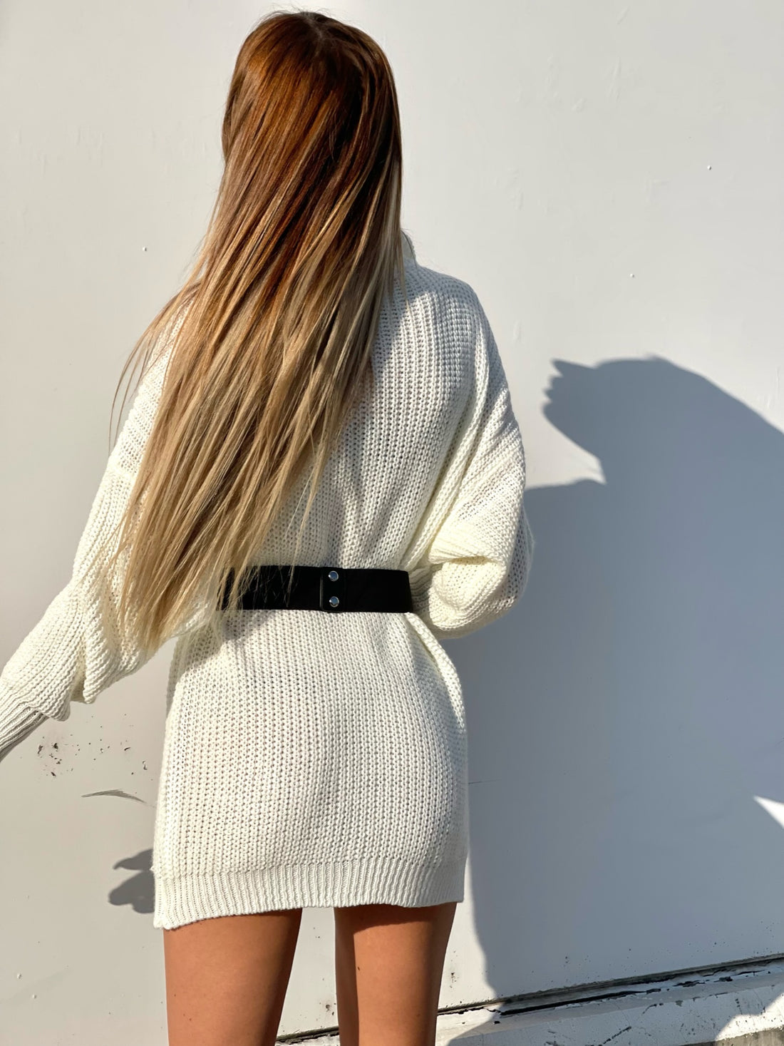 Maxi maglione panna - R.a. Boutique 