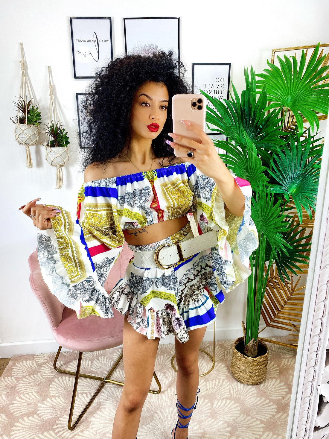 Completo Etnico base Blu - R.a. Boutique 