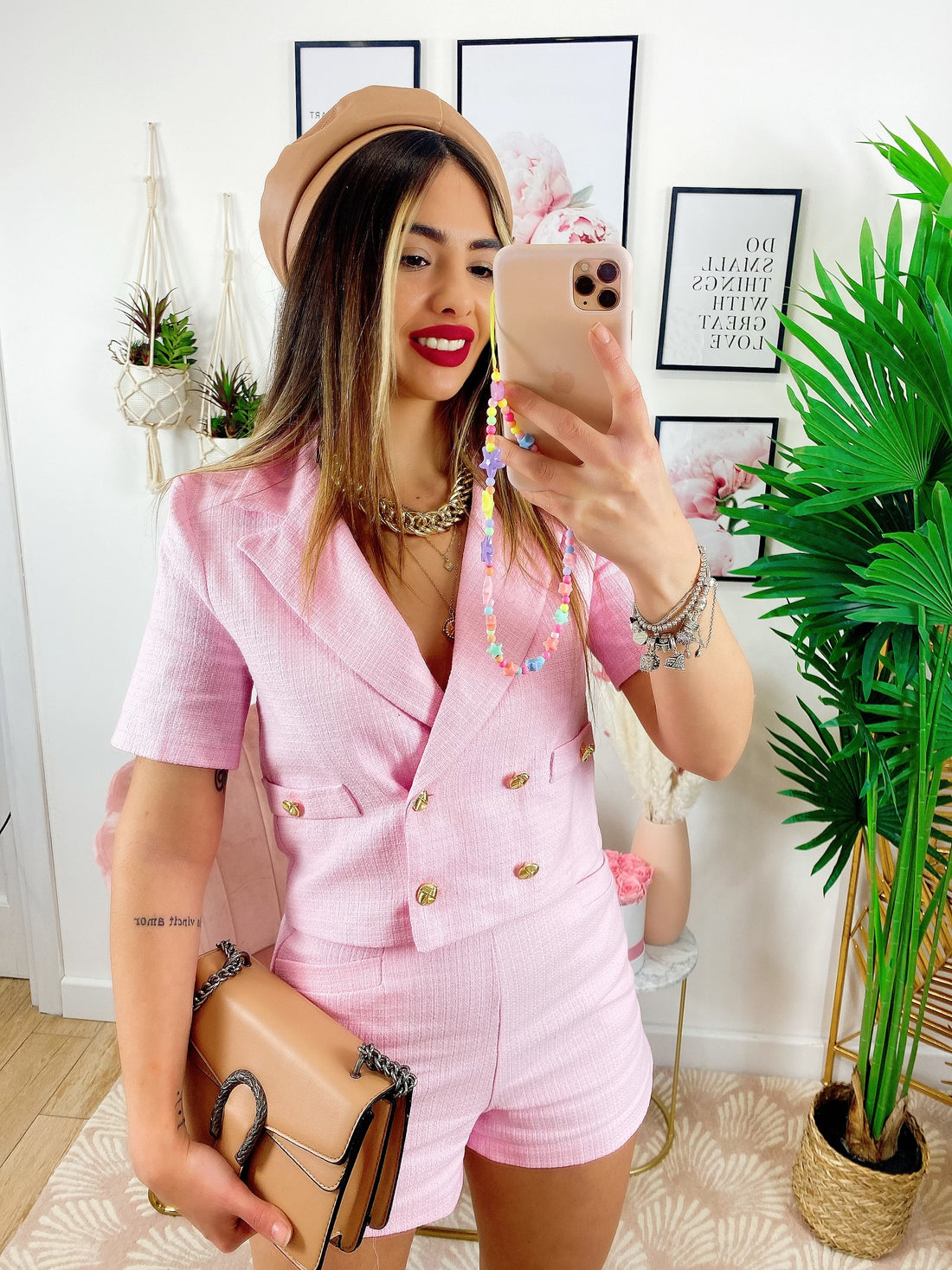 Completo barbie con bottoni oro - R.a. Boutique 