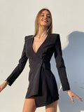 Abito a blazer con bottone - R.a. Boutique 