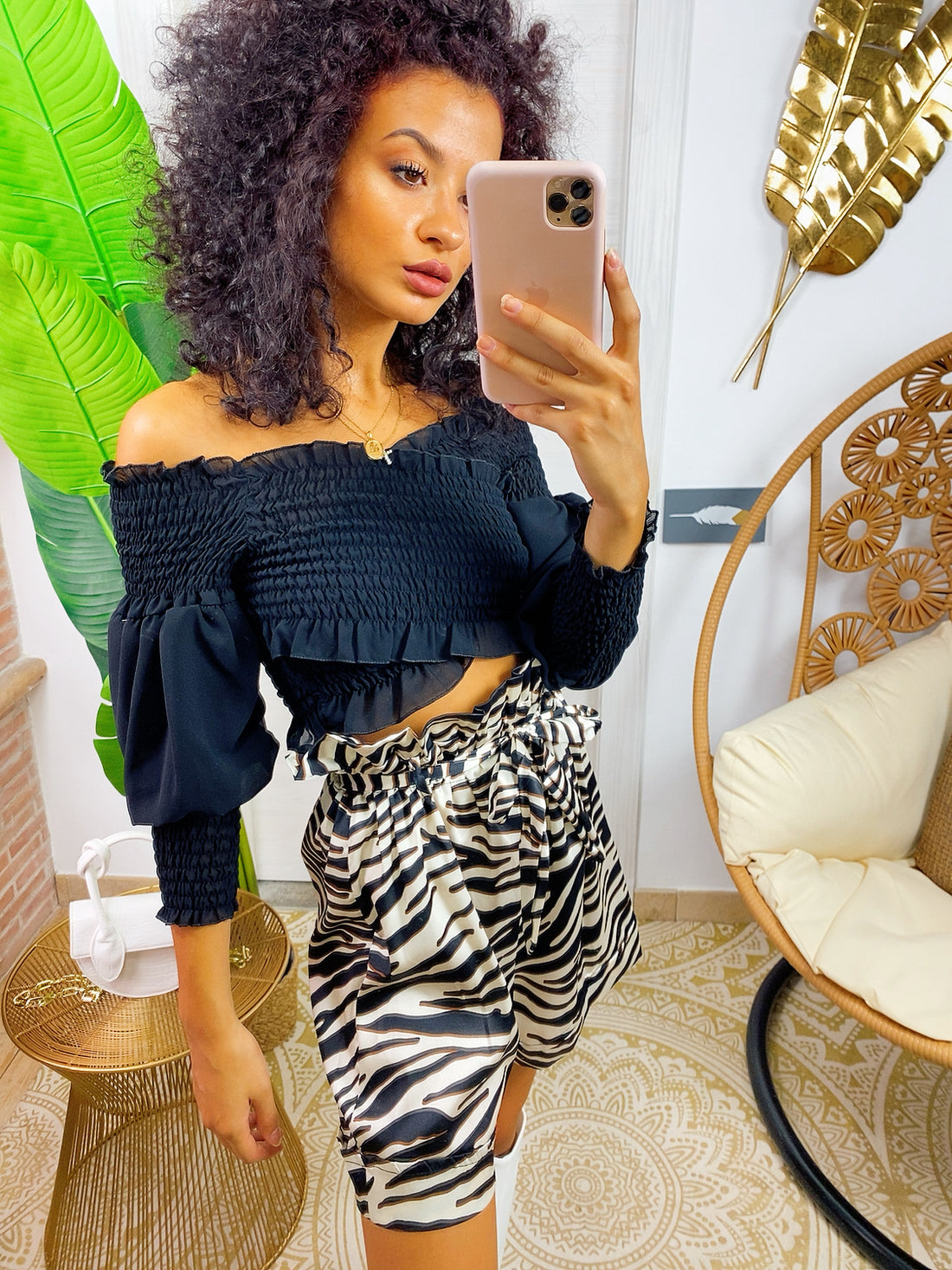 Top incrociato nero - R.a. Boutique 