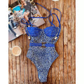 Body intero blu a pois bianchi - R.a. Boutique 