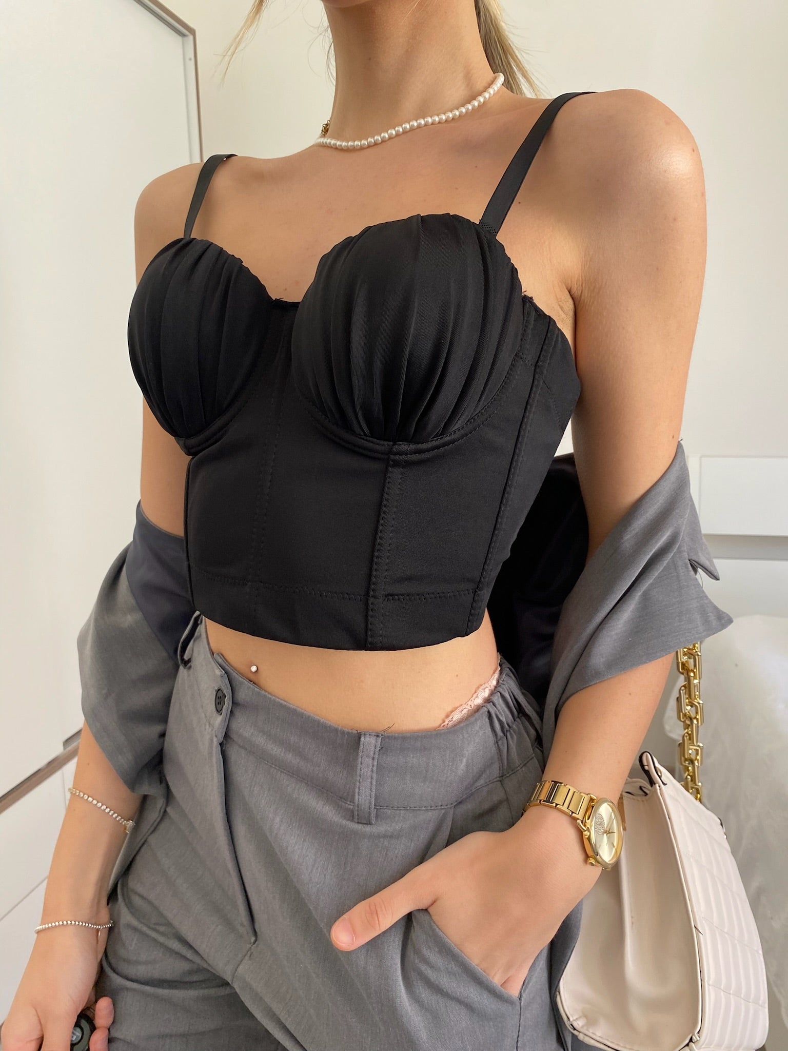 Corpetto nero - R.a. Boutique 