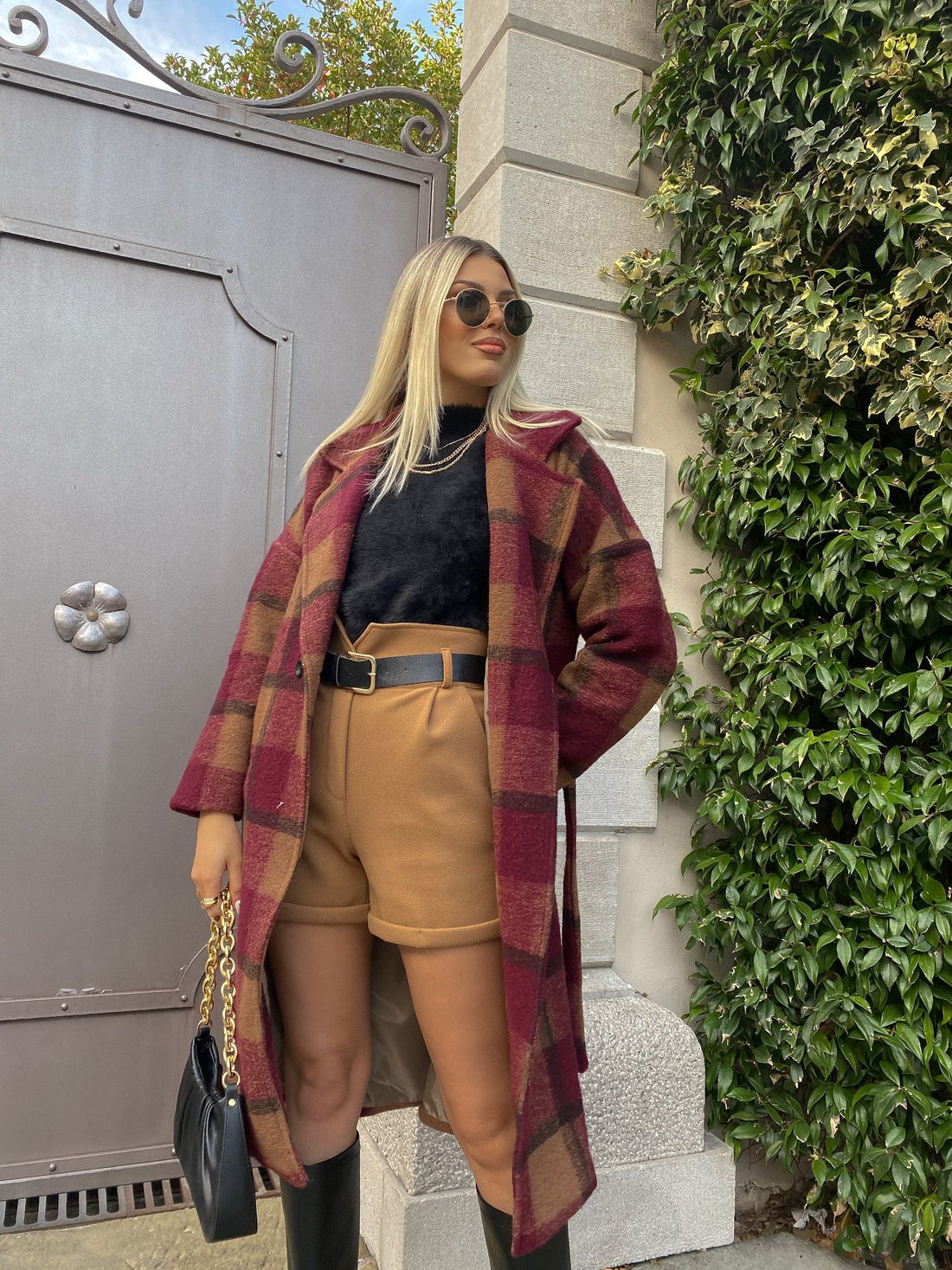 Cappotto peonia e Camel - R.a. Boutique 