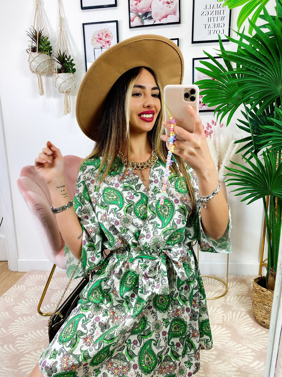 Abito etnico sfumature Verdi - R.a. Boutique 