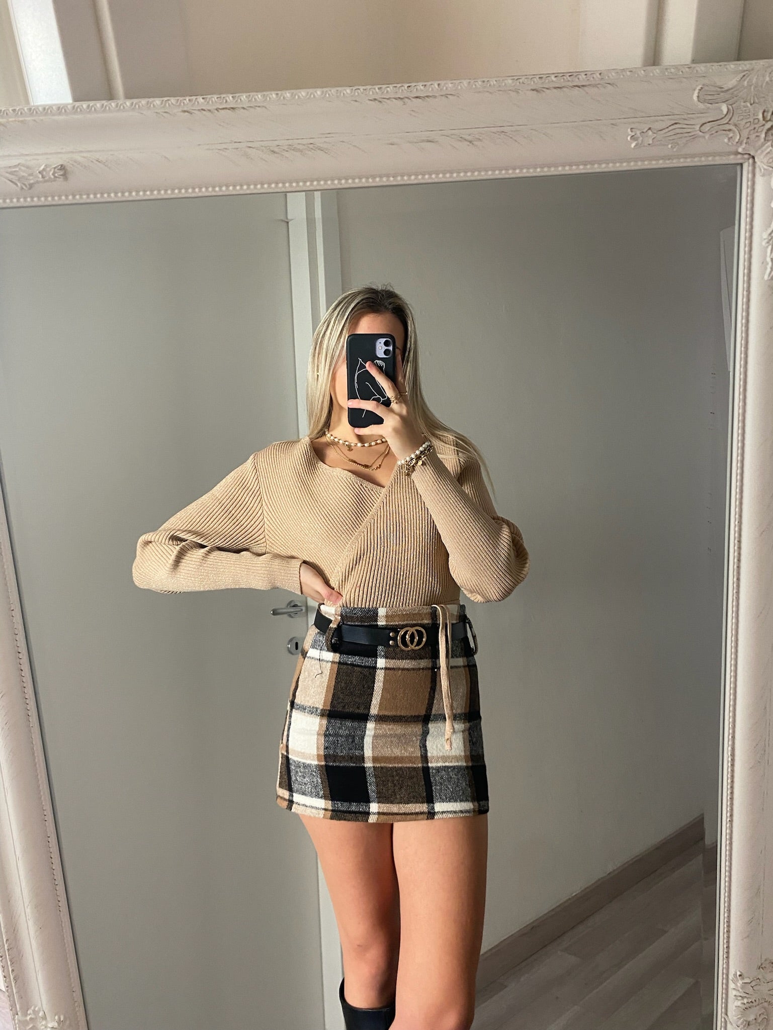 Scaldacuore in lurex oro - R.a. Boutique 