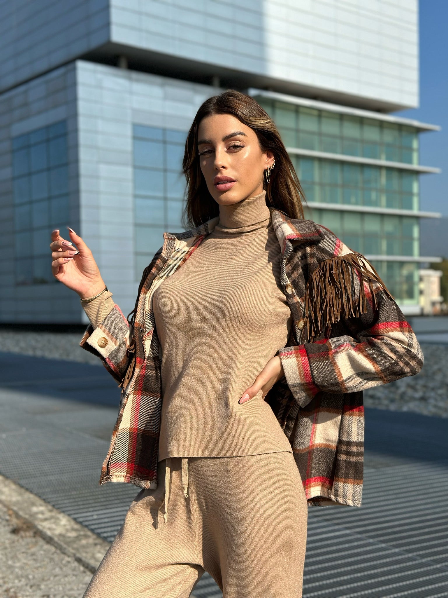 Completo Maglia e pantalone quality Camel - R.a. Boutique 