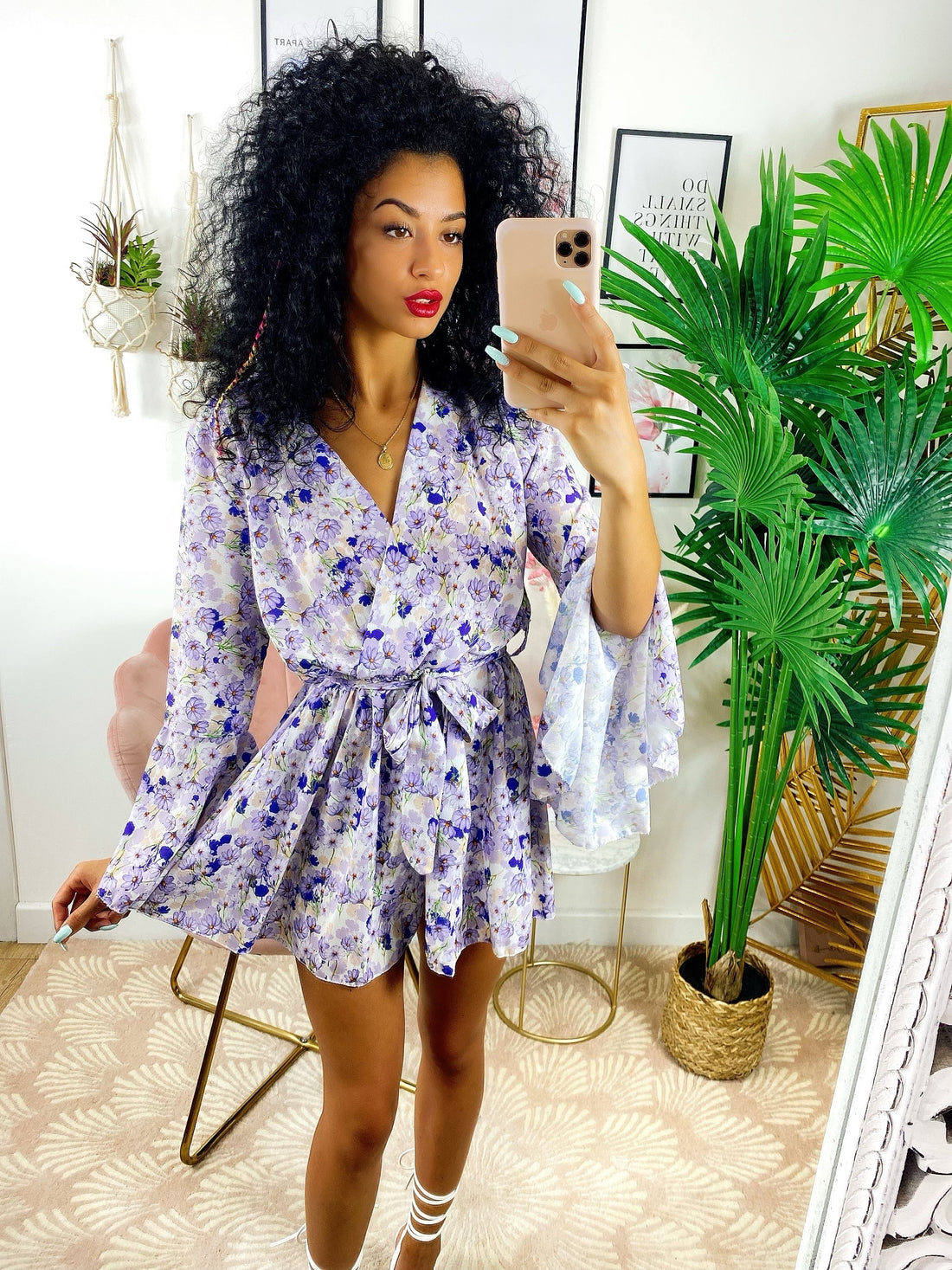 Tutina floreale manica ampia - R.a. Boutique 