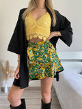 Top in pizzo giallo con pizzo - R.a. Boutique 