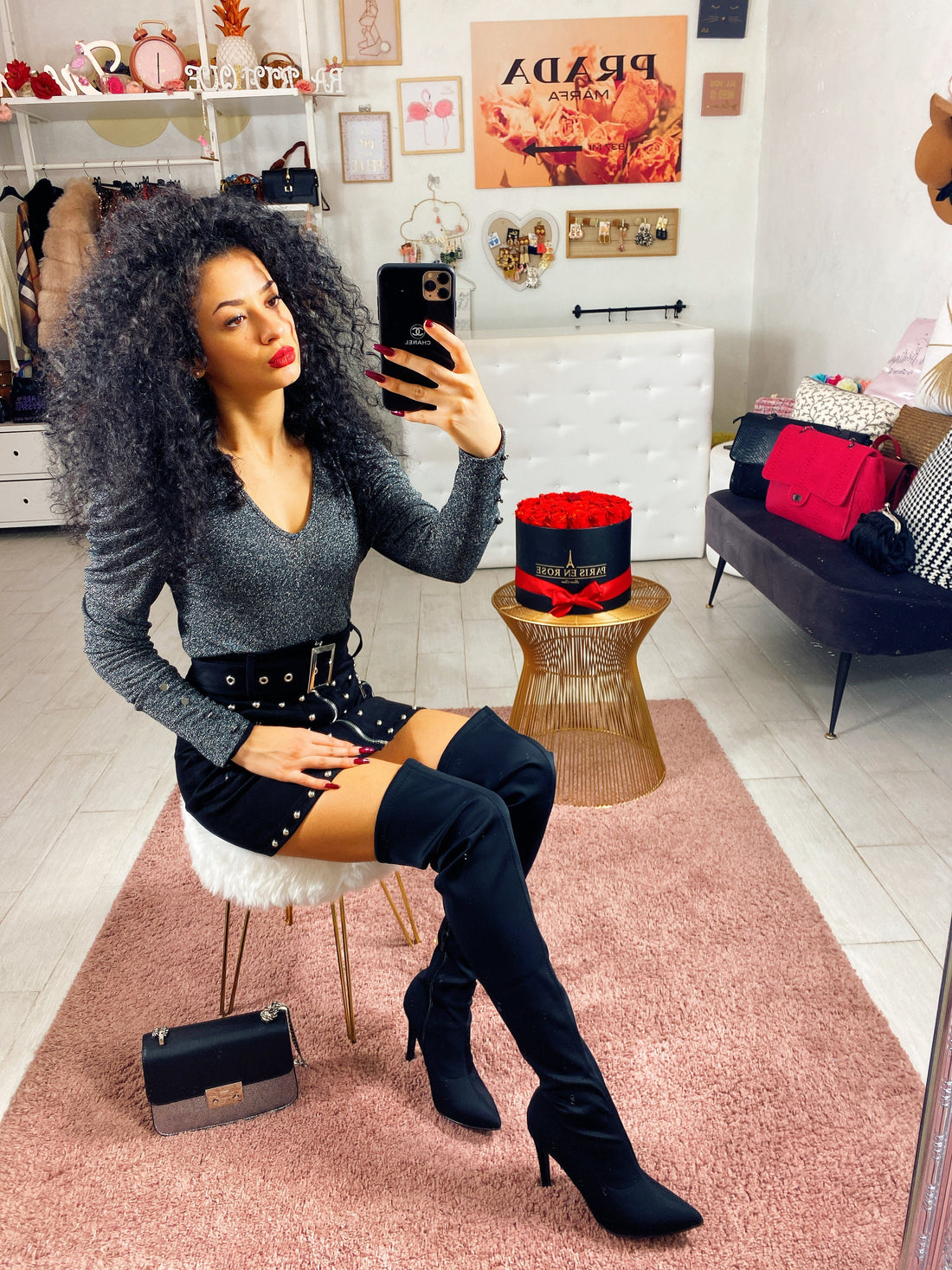 Magliettina glitter con bottoncini - R.a. Boutique 