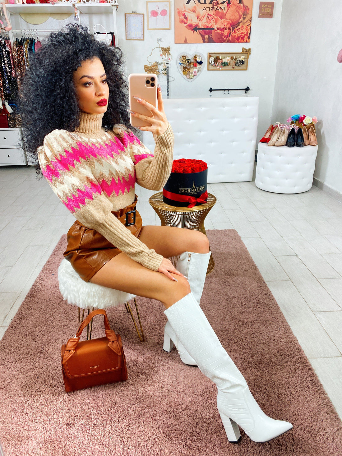 Maglioncino a trama zigzag - R.a. Boutique 