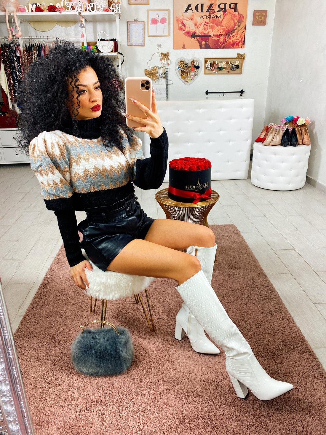 Maglioncino a trama zigzag - R.a. Boutique 