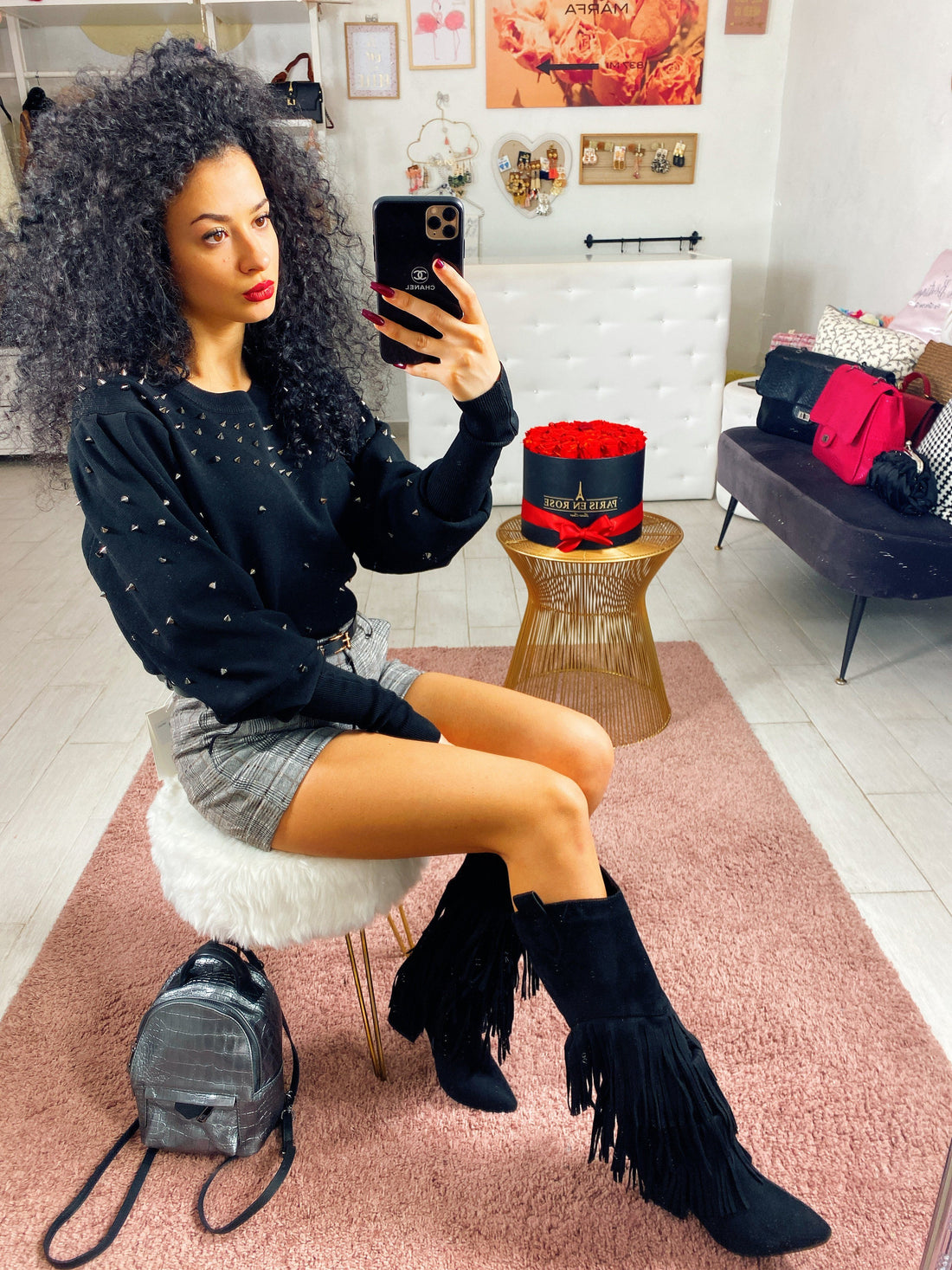 Maglioncino con borchie - R.a. Boutique 