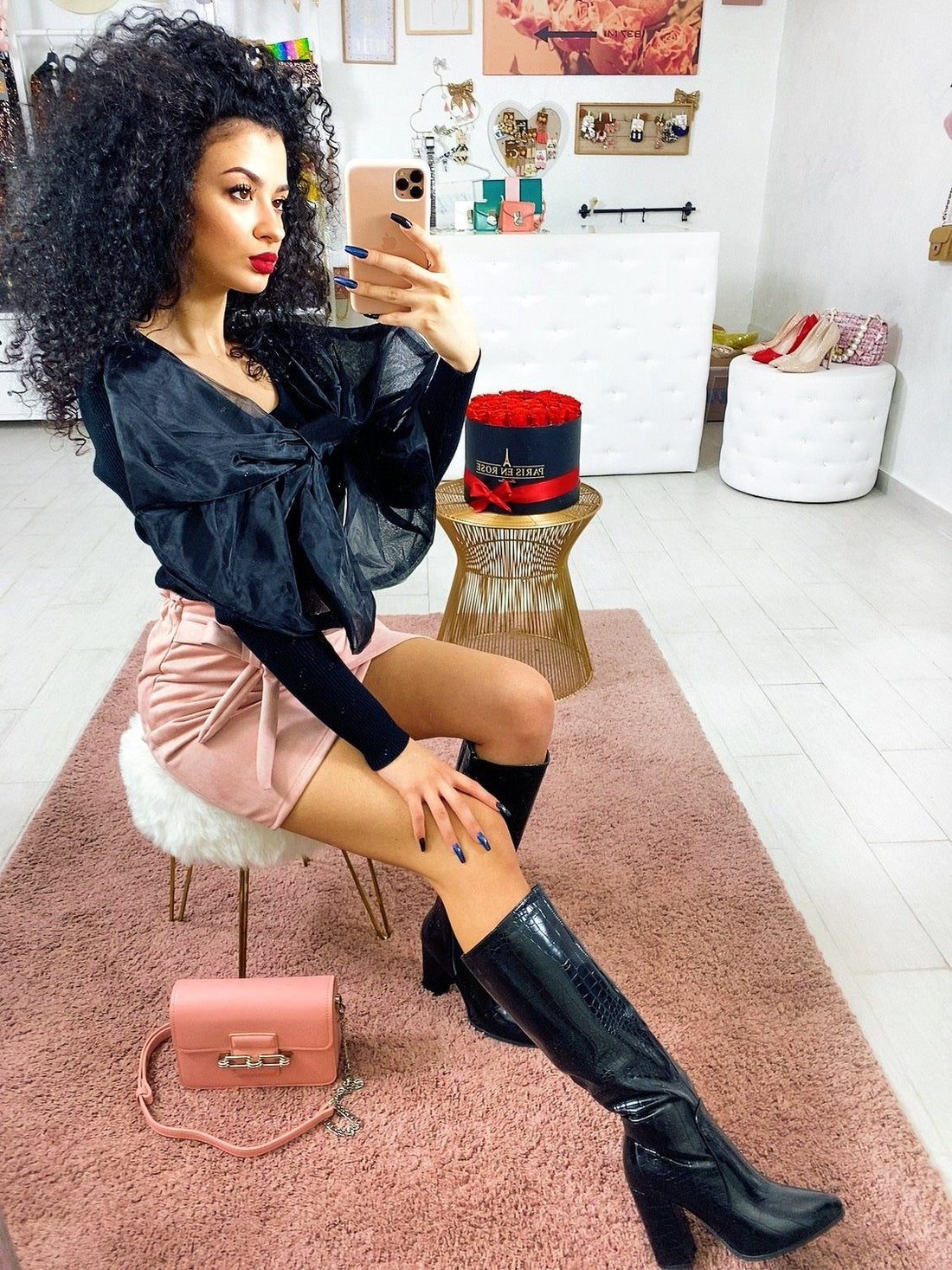 Maglioncino con maxi fiocco in velo - R.a. Boutique 