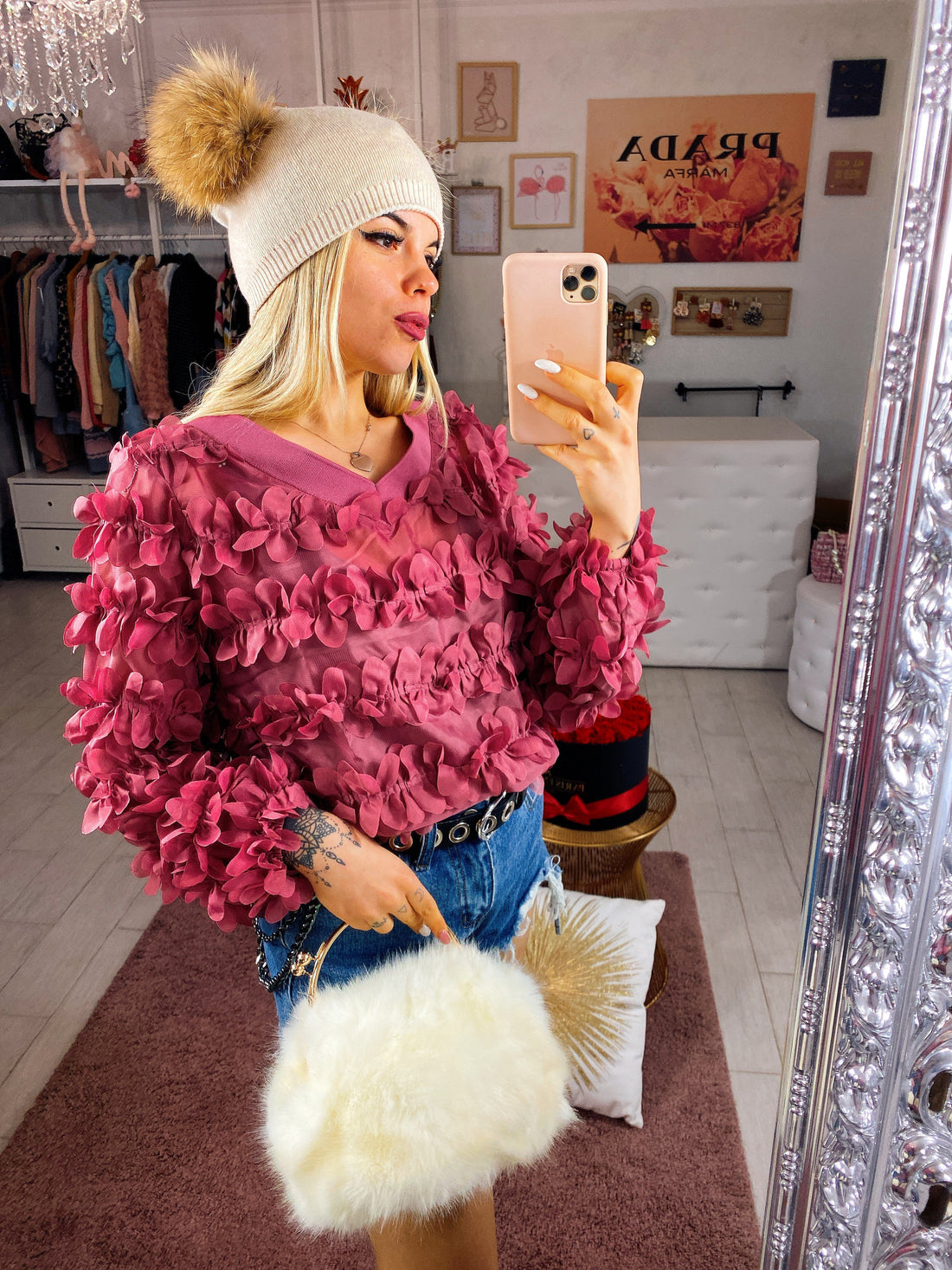 Maglioncino con petali - R.a. Boutique 