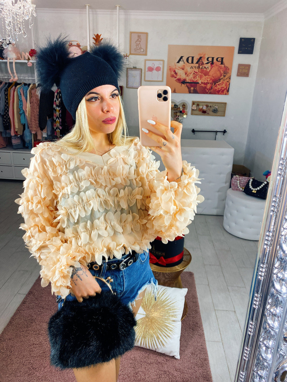 Maglioncino con petali - R.a. Boutique 