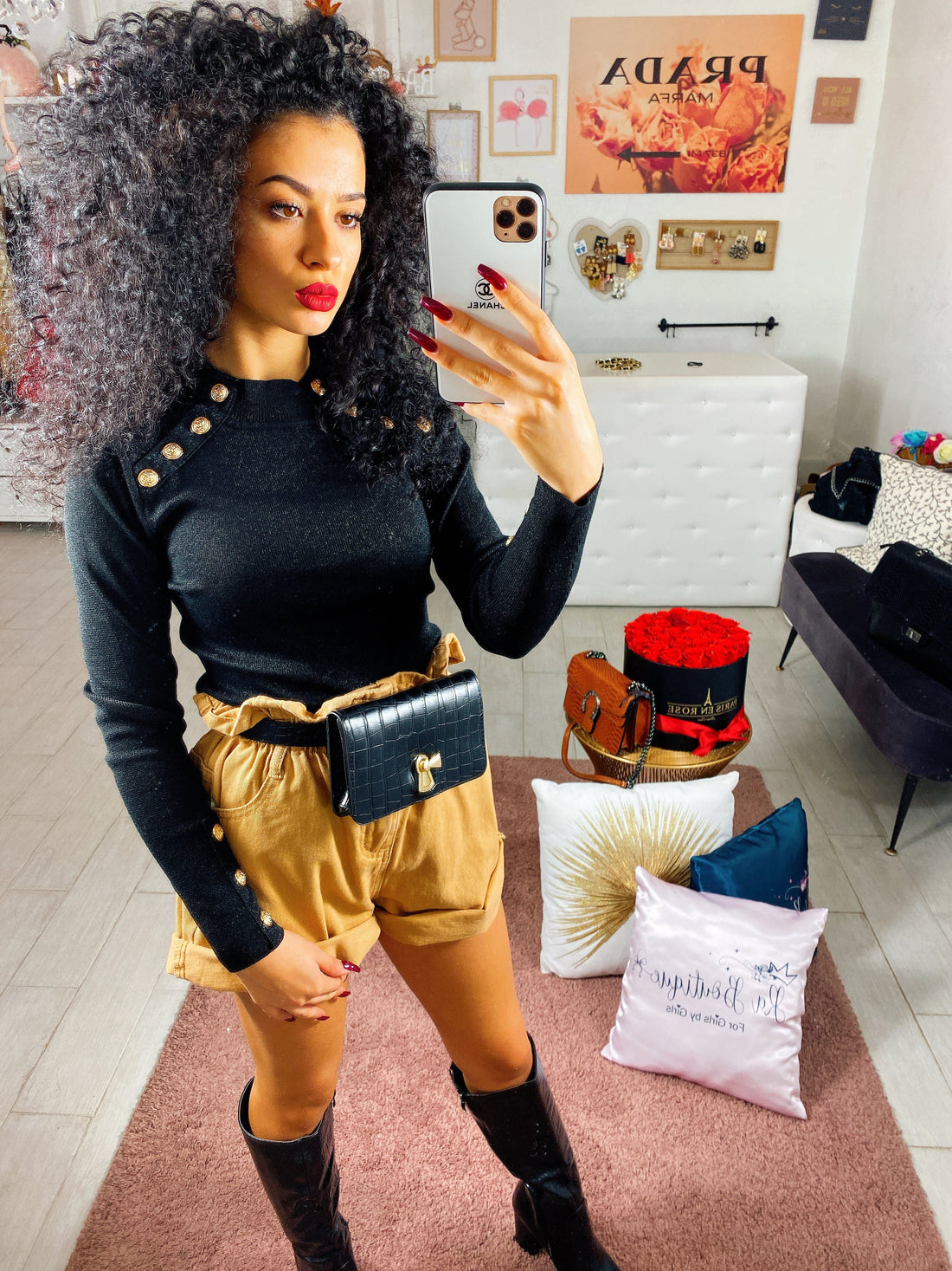 Maglioncino Glitter con bottoni - R.a. Boutique 