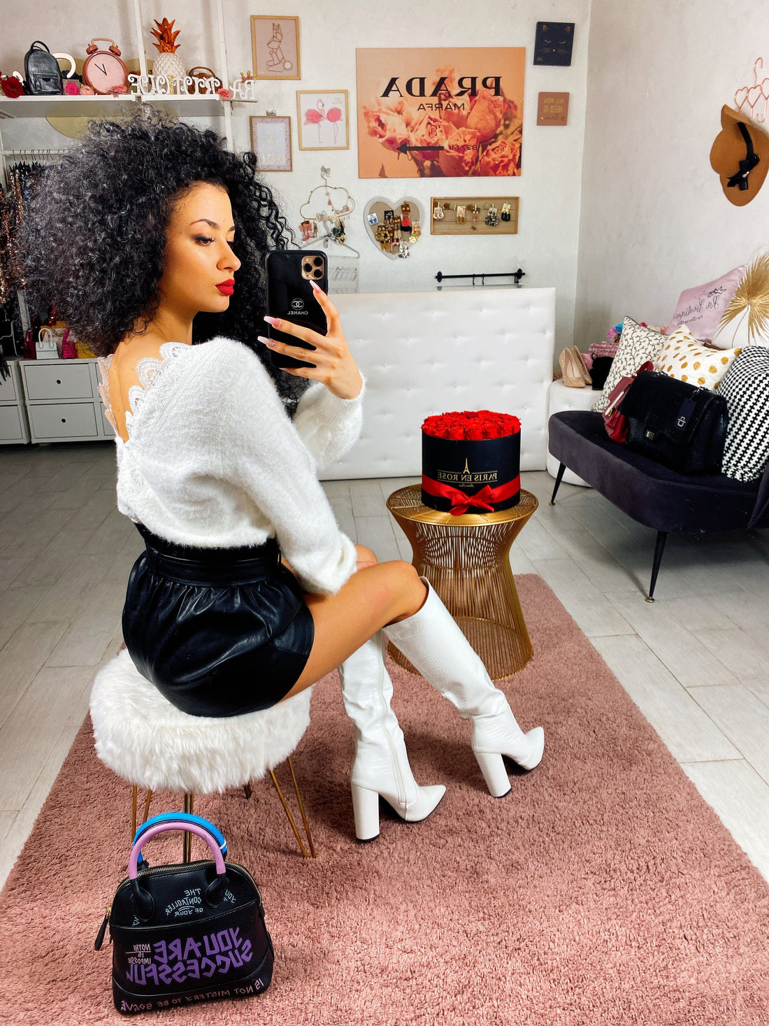 Maglioncino scollo a V con pizzo - R.a. Boutique 